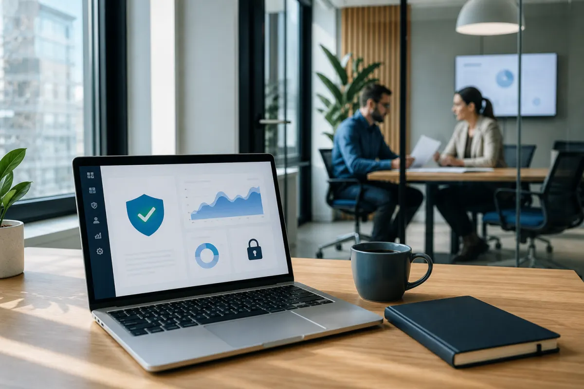 Equipo de Krama trabajando en un entorno profesional de desarrollo de software
